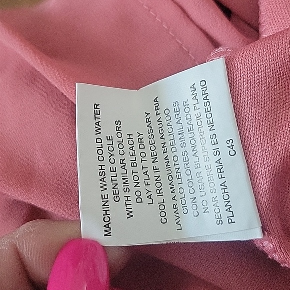 As U Wish Orange Lace Elbow Sleeve Dress, Size: Small - Picture 9 of 9